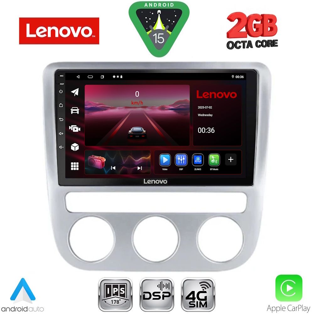 LVF5752_15_ LENOVO LVF 5752_CPA CLIMA (9inc) MULTIMEDIA TABLET for VW EOS mod. 2006-2016 - SCIROCCO mod. 2008-2010 - Image 1