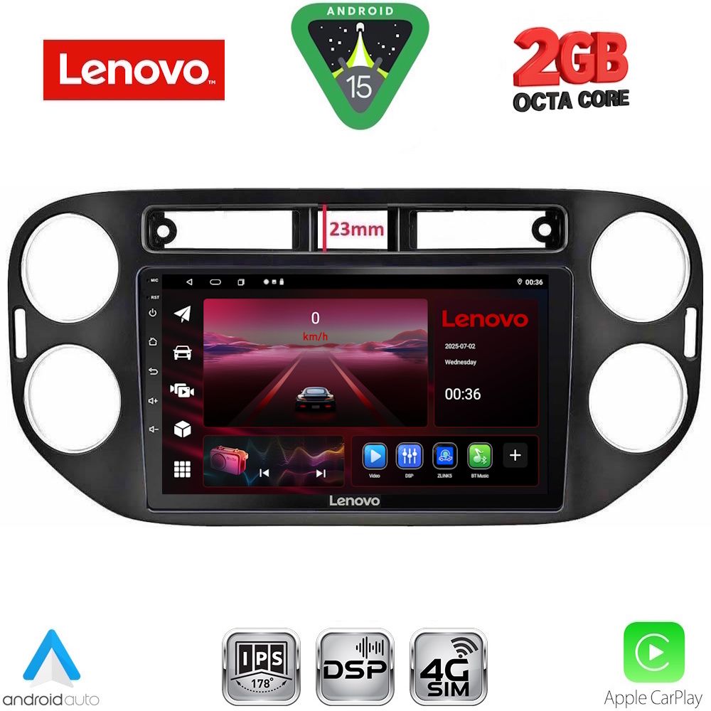 LVF5760BL_15_ LENOVO LVF 5760BL_CPA (9inc) MULTIMEDIA TABLET for VW TIGUAN mod. 2011-2016 (BLACK) - Image 1