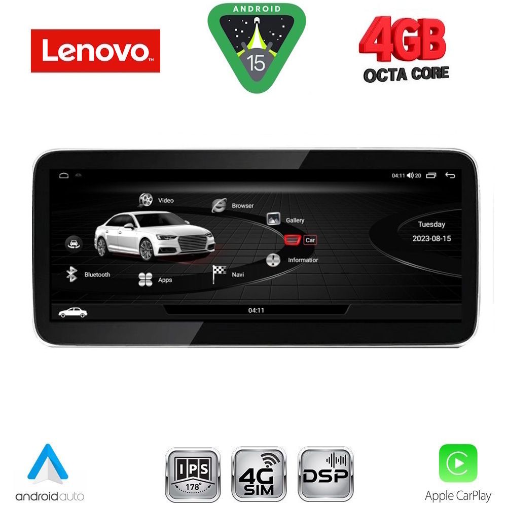 LVG13464A-15 LENOVO LVG 13915_CPA (10.33inc) MULTIMEDIA SYSTEM for AUDI A3 mod. 2013-2021 - Image 1