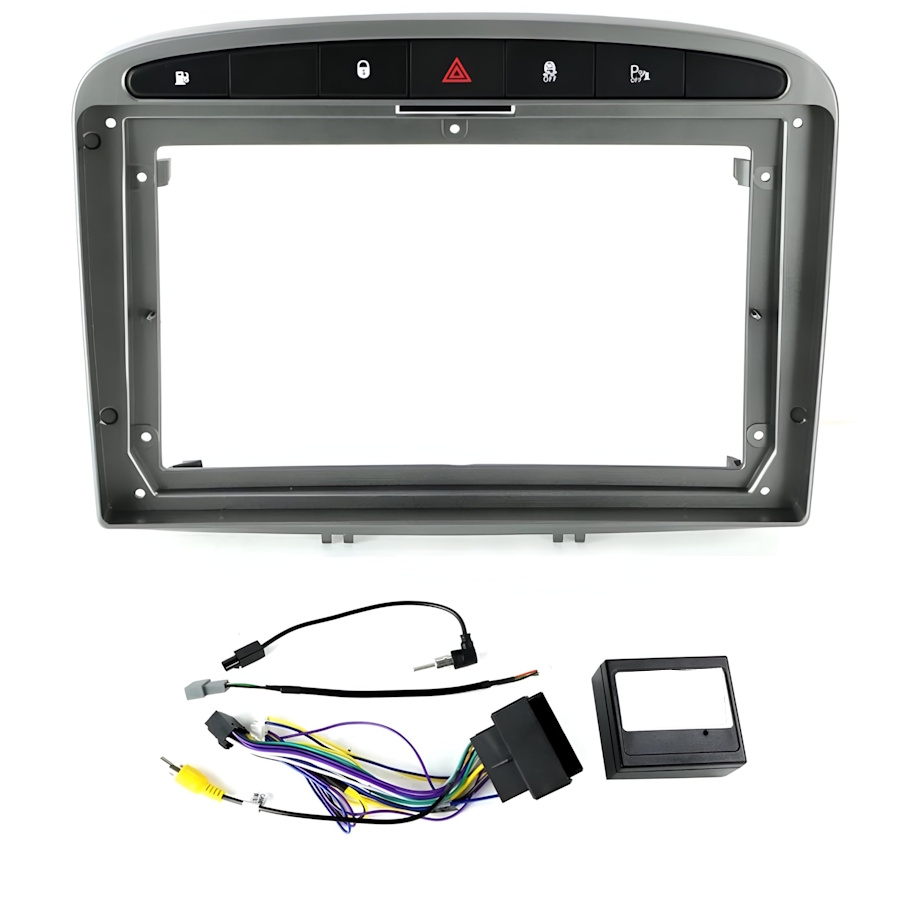 PEUGEOT_308_2009_513 DIQ CR513SL (FRAME 9" SILVER for PEUGEOT 308 mod. 2007-2012 – RCZ mod. 2009-2015) - Image 1
