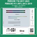 DIQ AMBIENT PORSCHE BSJ07 (Digital iQ Ambient Carbon Light for Porsche 718 mod. 2017-2025, 991 mod. 2012-2019 with 12 Lights)