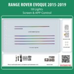 DiQ AMBIENT RANGE ROVER EVOQUE LR07 (Digital iQ Ambient Light for RANGE ROVER EVOQUE mod. 2015-2018 with 18 Lights)