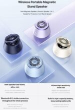 REMAX RB-MB02 (PURPLE) WIRELESS MAGNETIC STAND SPEAKER (5Watt) - Image 2