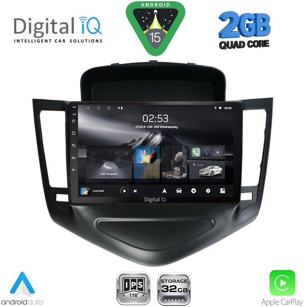 RSD1076_15 DIGITAL IQ RSD 1076_CPA (9inc) MULTIMEDIA TABLET for CHEVROLET CRUZE mod. 2008-2012 - Image 1