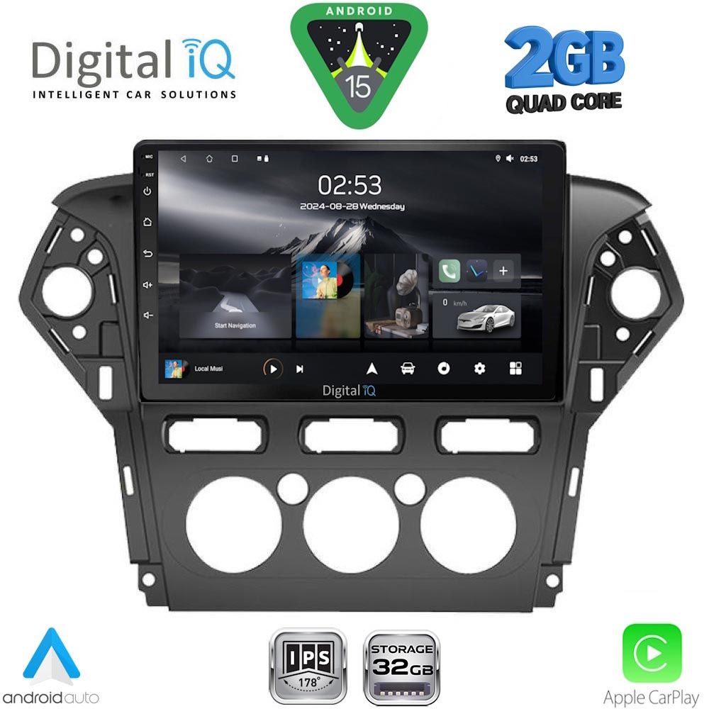 RSD1163AC_15 DIGITAL IQ RSD 1163_CPA A/C (10inc) MULTIMEDIA TABLET for FORD MONDEO mod. 2011-2013 - Image 1