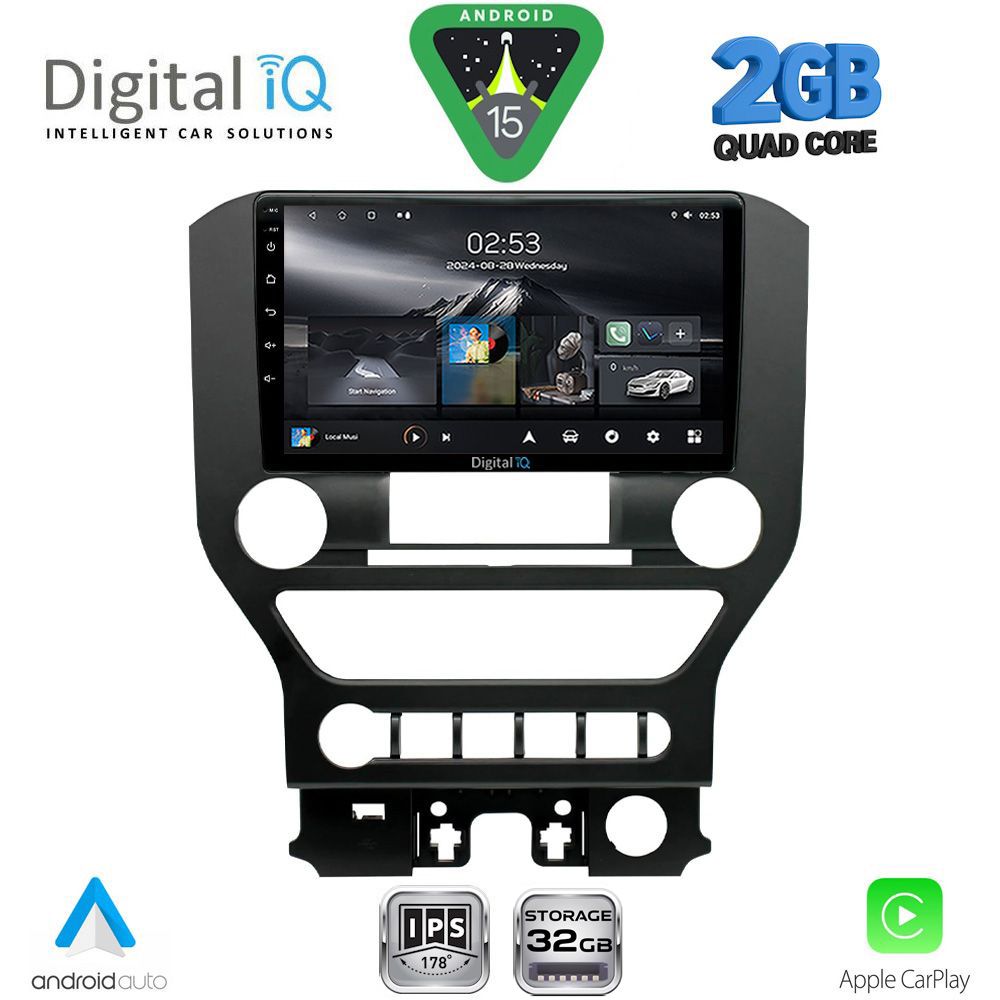 RSD1166-4BUT_15-1 DIGITAL IQ RSD 1166_CPA 4BUT (9inc) MULTIMEDIA TABLET for FORD MUSTANG mod. 2015-2020 - Image 1