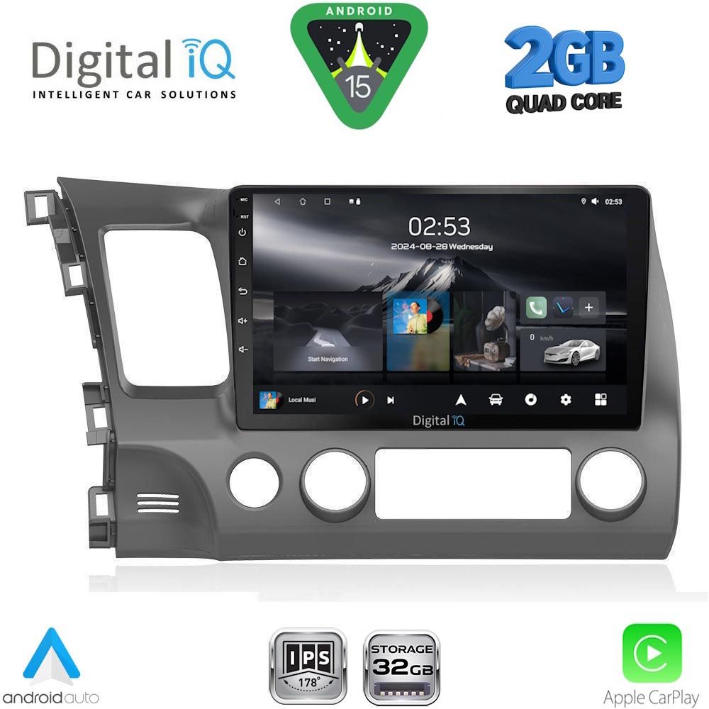 RSD1188_15 DIGITAL IQ RSD 1188_CPA (10inc) MULTIMEDIA TABLET for HONDA CIVIC 4D mod. 2006-2012 - Image 1