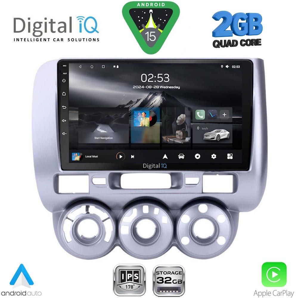 RSD1210_15 DIGITAL IQ RSD 1210_CPA A/C (9inc) MULTIMEDIA TABLET for HONDA JAZZ mod. 2002-2008 - Image 1