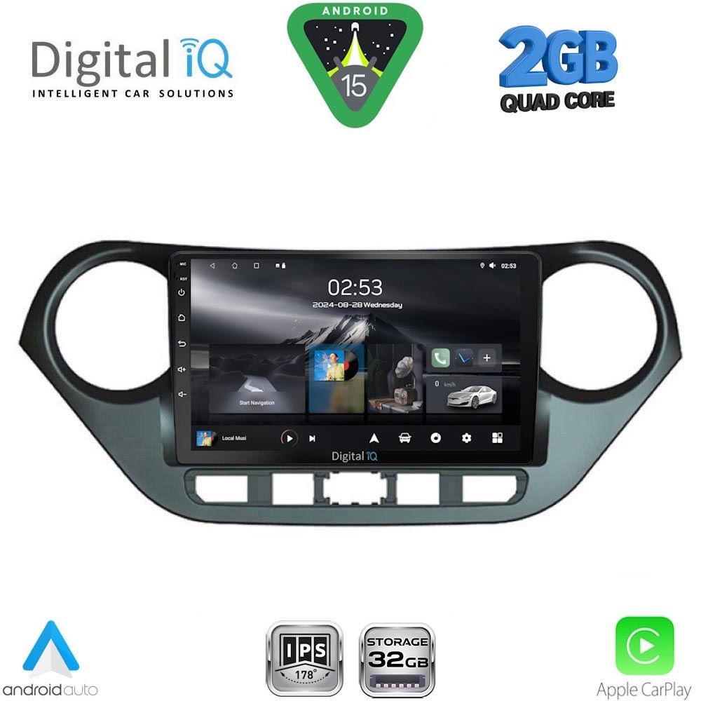 RSD1224_15 DIGITAL IQ RSD 1224_CPA (9inc) MULTIMEDIA TABLET for HYUNDAI i10 mod. 2014-2020 - Image 1