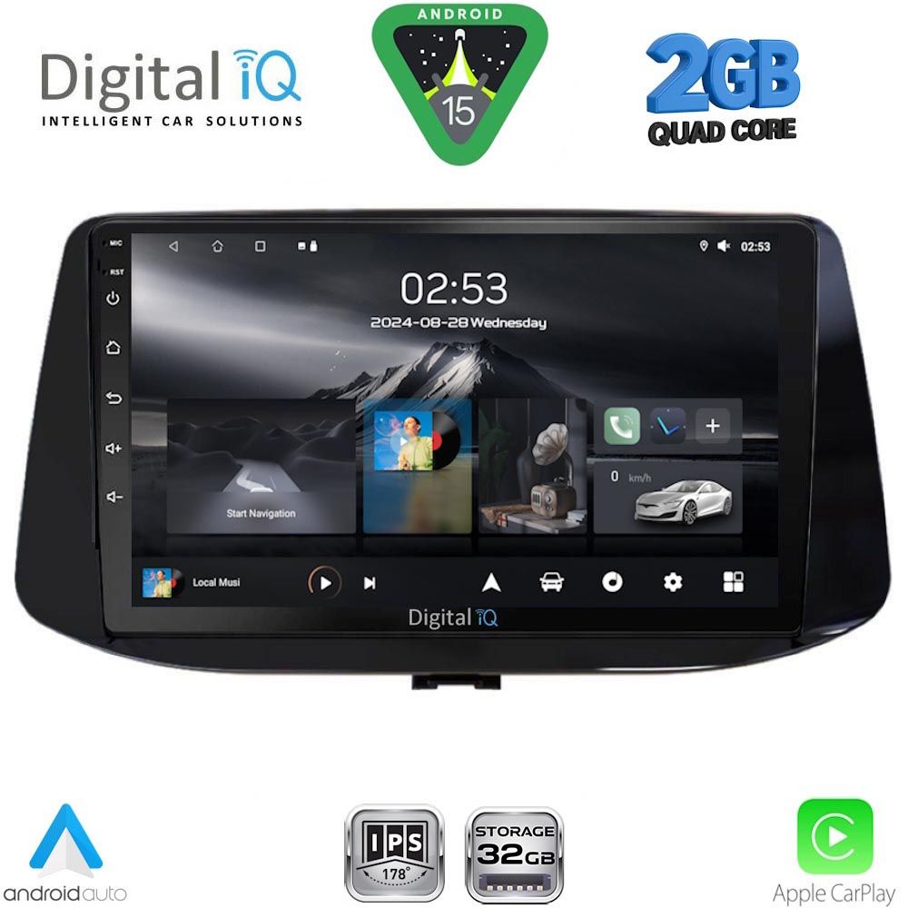RSD1233_15 DIGITAL IQ RSD 1233_CPA (9inc) MULTIMEDIA TABLET for HYUNDAI i30 mod. 2018-2025 - Image 1