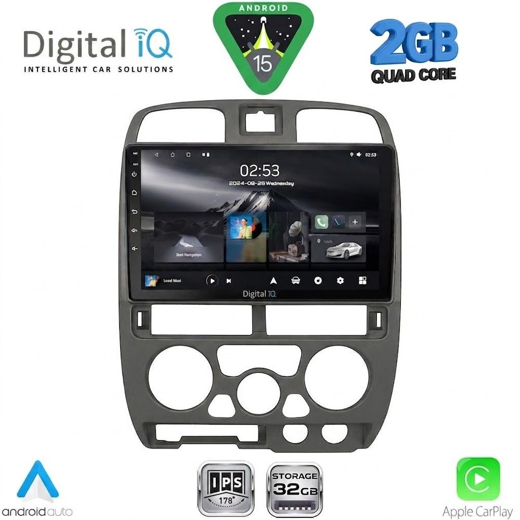 RSD1253GR_15 DIGITAL IQ RSD 1253GR_CPA (9inc) MULTIMEDIA TABLET for ISUZU D-MAX mod. 2002-2008 (GREY) - Image 1