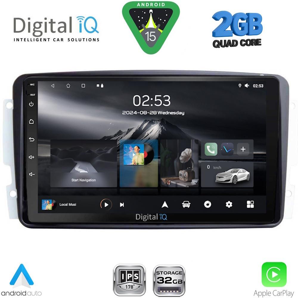 RSD1401_15 DIGITAL IQ RSD 1401_CPA (9inc) MULTIMEDIA TABLET for MERCEDES CLK (W209) mod. 2000-2004 - Image 1