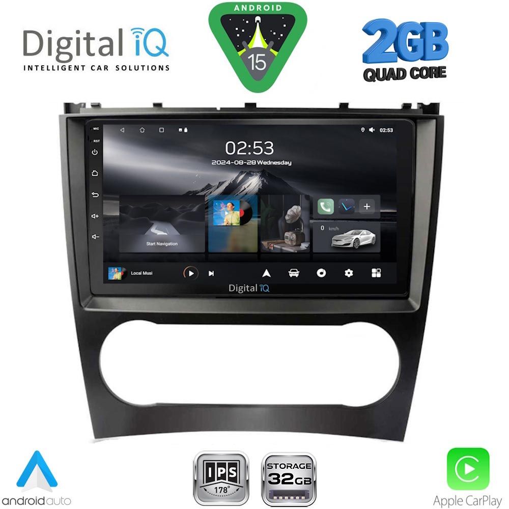 RSD1404_15 DIGITAL IQ RSD 1404_CPA (9inc) MULTIMEDIA TABLET for MERCEDES C – CLK (W203-209) mod. 2004-2008 - Image 1