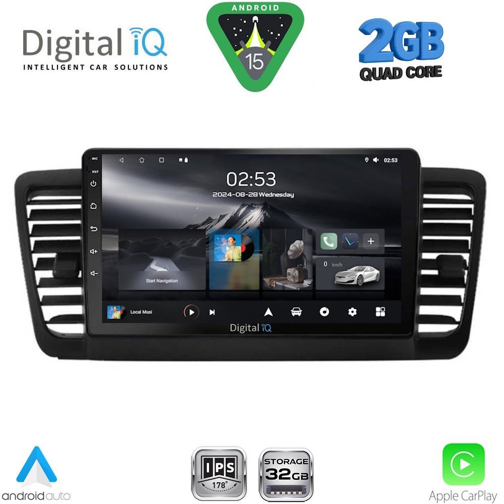 RSD1665_15 DIGITAL IQ RSD 1665_CPA (9inc) MULTIMEDIA TABLET for SUBARU LEGACY - OUTBACK mod. 2002-2008 - Image 1