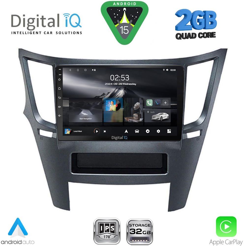 RSD1667_15 DIGITAL IQ RSD 1667_CPA (9inc) MULTIMEDIA TABLET for SUBARU LEGACY – OUTBACK mod. 2009-2014 - Image 1