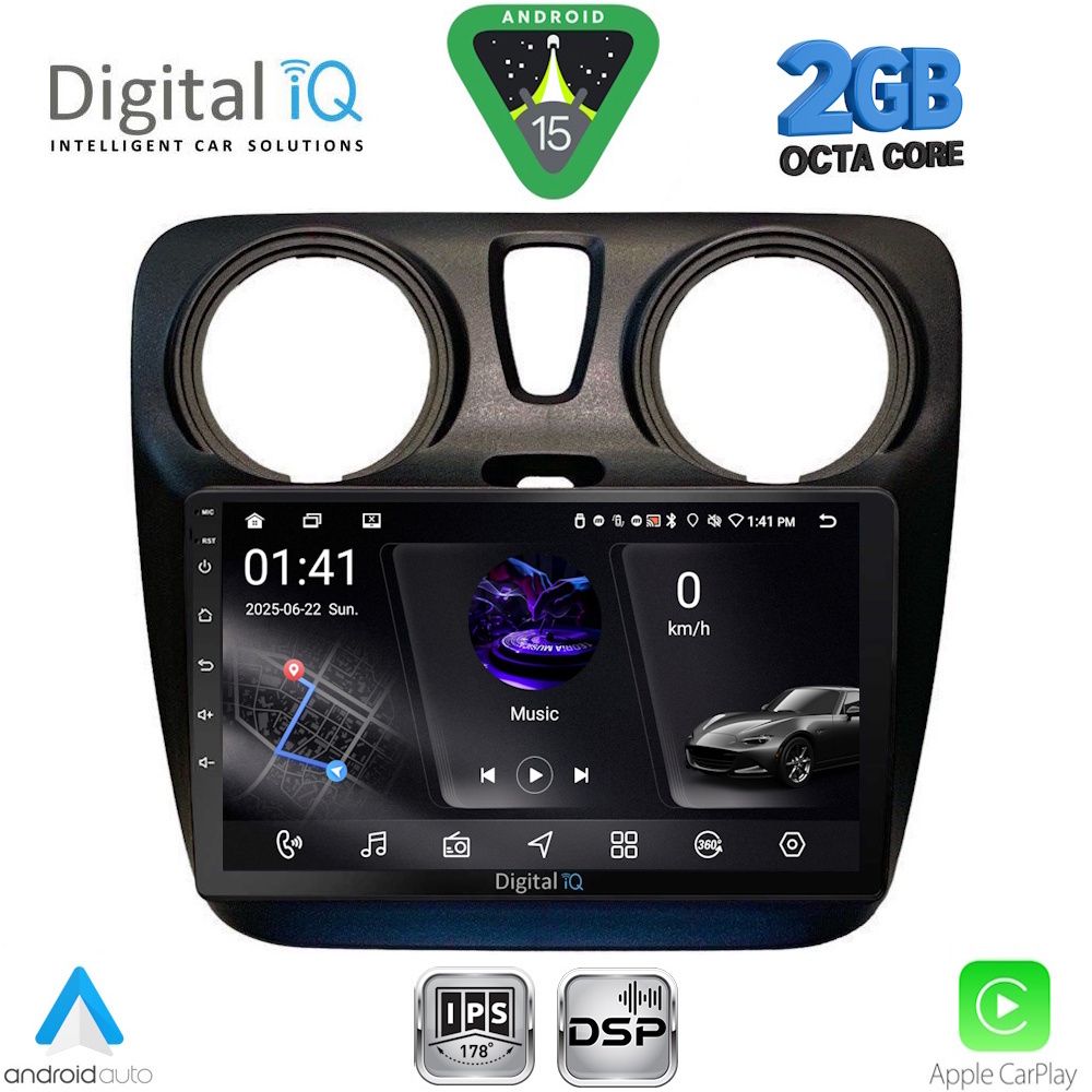 RSF4112_15 DIGITAL IQ RSF 4112_CPA (9inc) MULTIMEDIA TABLET for DACIA DOKKER 2012-2022 - Image 1
