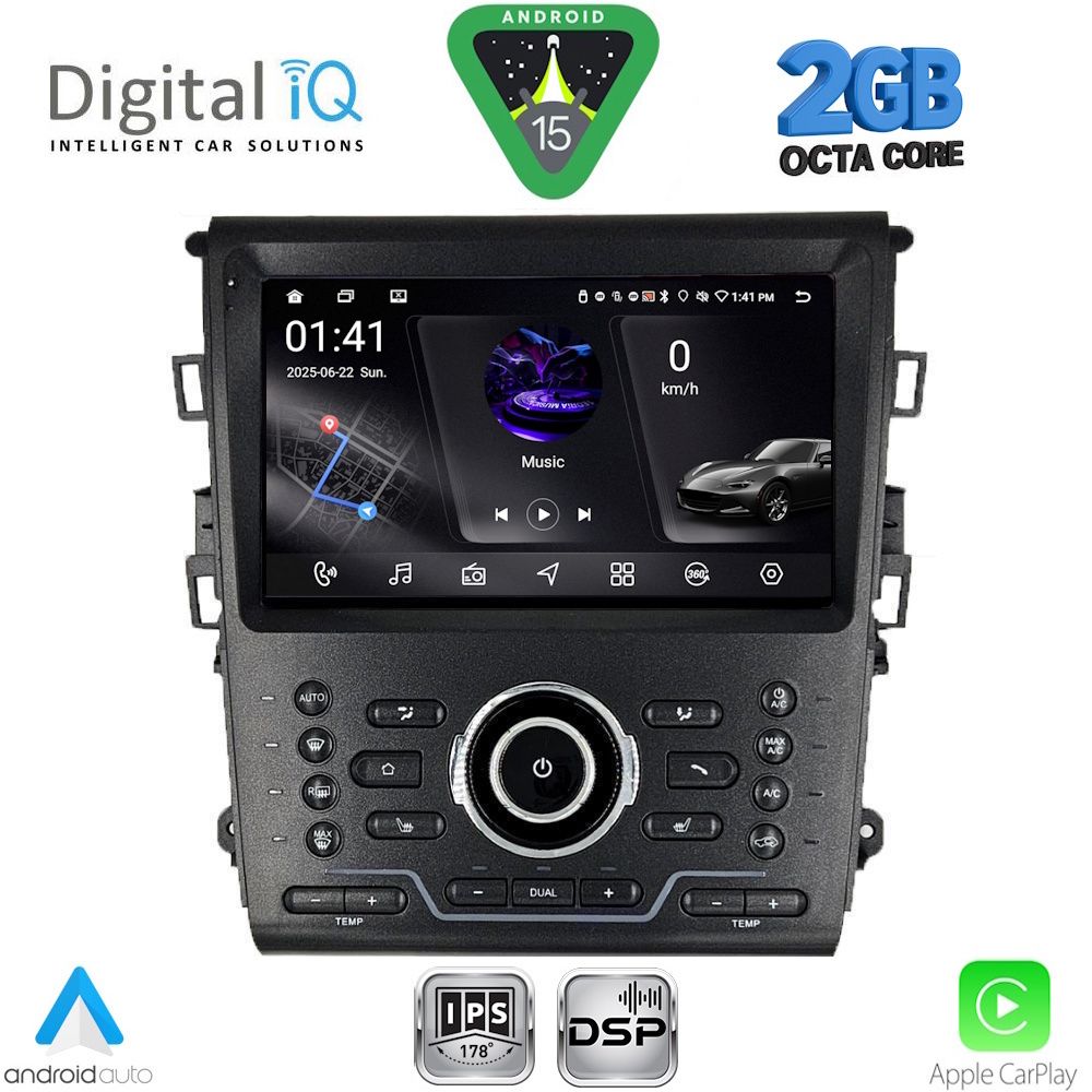 RSF4164CL_15 DIGITAL IQ RSF 4164_CPA CLIMA (9inc) MULTIMEDIA TABLET for FORD MONDEO mod. 2014-2023 - Image 1