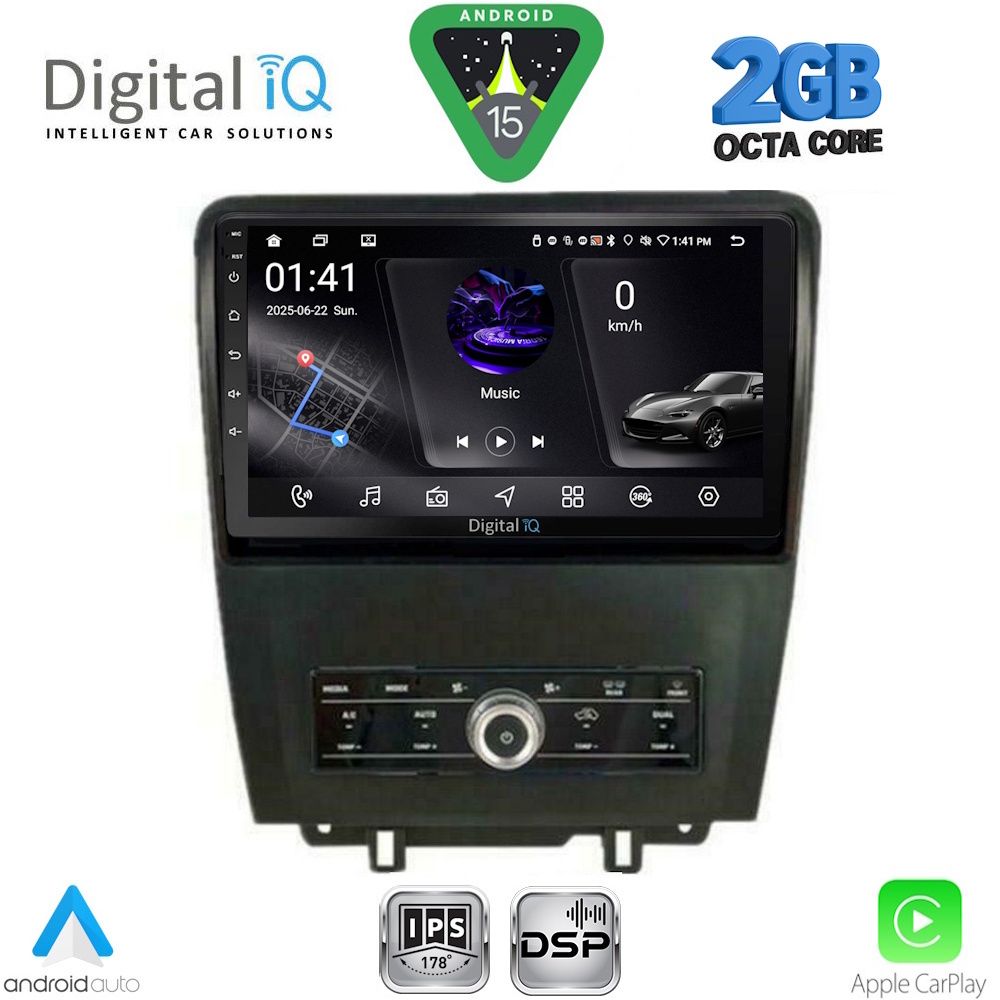 RSF4165_15 DIGITAL IQ RSF 4165_CPA (9inc) MULTIMEDIA TABLET for FORD MUSTANG mod. 2010-2015 - Image 1