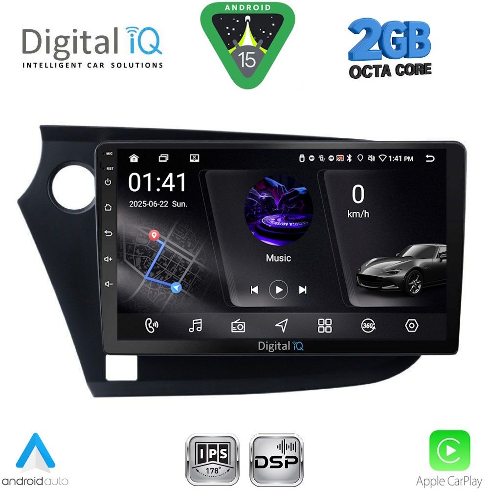 RSF4205_15 DIGITAL IQ RSF 4205_CPA (9inc) MULTIMEDIA TABLET for HONDA INSIGHT mod. 2009-2014 - Image 1