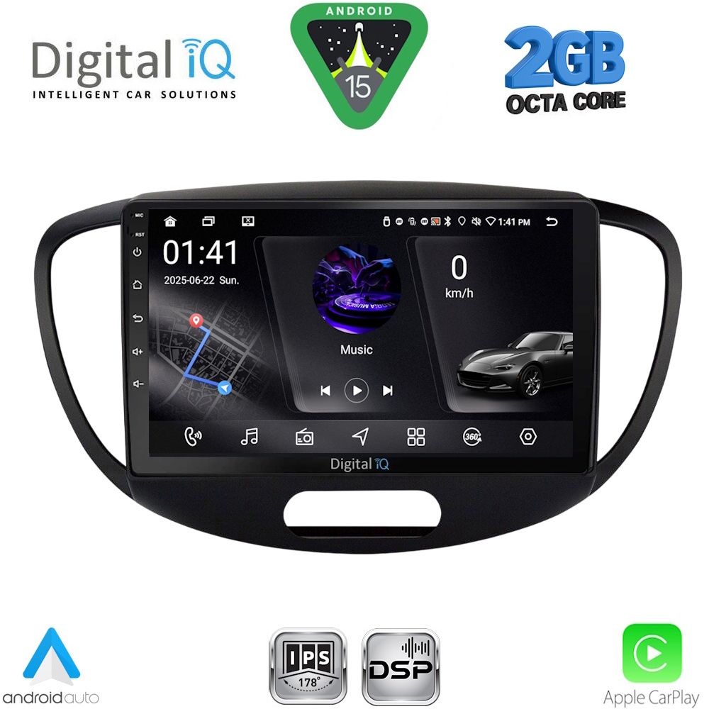 RSF4223_15 DIGITAL IQ RSF 4223_CPA (9inc) MULTIMEDIA TABLET for HYUNDAI i10 mod. 2008-2013 - Image 1