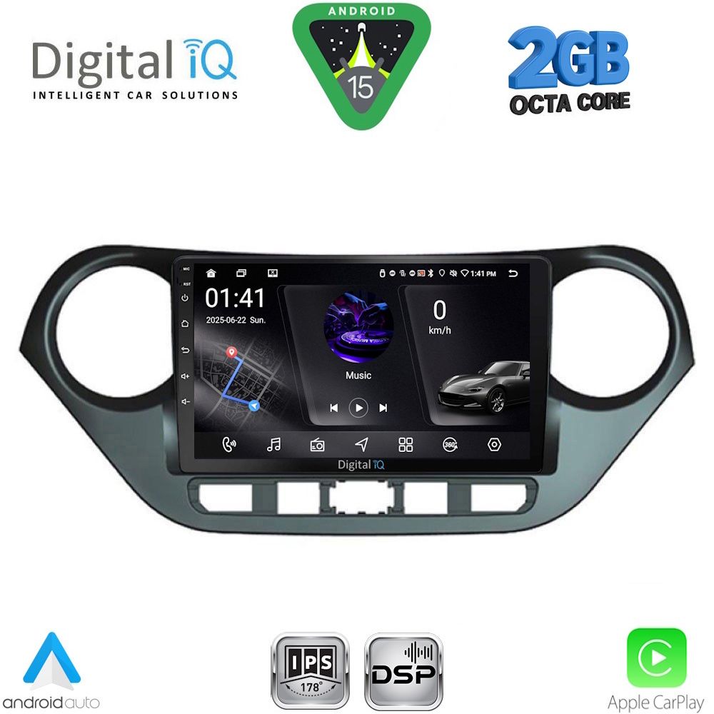 RSF4224_15 DIGITAL IQ RSF 4224_CPA (9inc) MULTIMEDIA TABLET for HYUNDAI i10 mod. 2014-2020 - Image 1