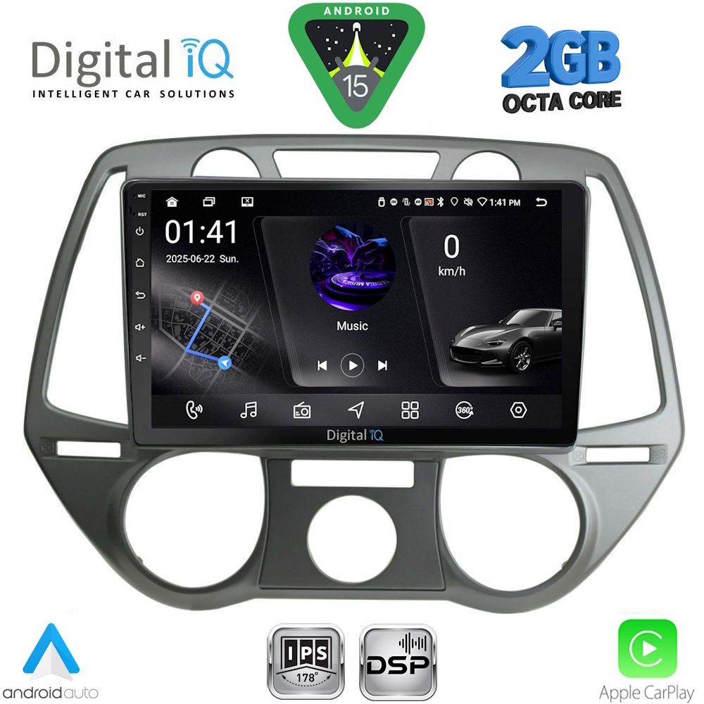 RSF4228_15 DIGITAL IQ RSF 4228_CPA A/C (9inc) MULTIMEDIA TABLET for HYUNDAI i20 mod. 2008-2012 - Image 1