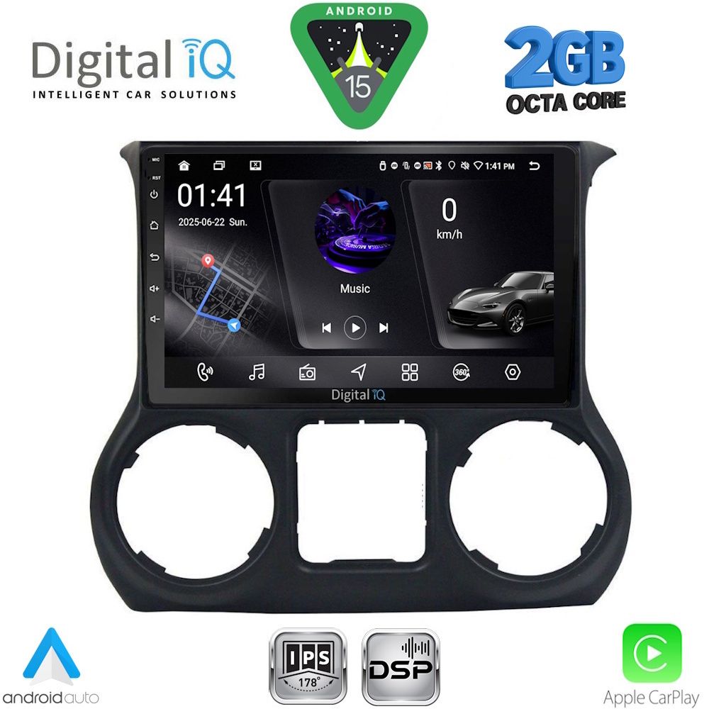 RSF4296_15 DIGITAL IQ RSF 4296_CPA (10inc) MULTIMEDIA TABLET for JEEP WRANGLER mod. 2014-2017 - Image 1