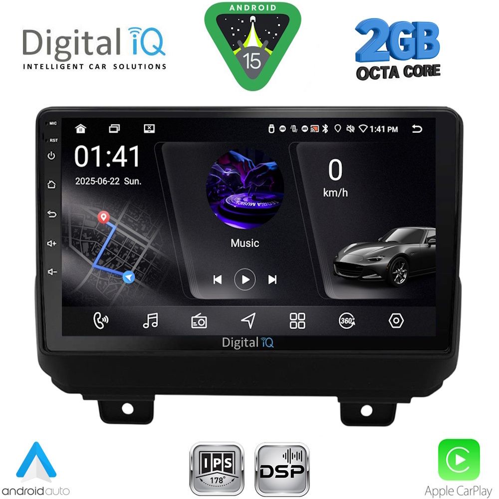 RSF4298_15 DIGITAL IQ RSF 4298_CPA (9inc) MULTIMEDIA TABLET for JEEP WRANGLER mod. 2018-2026 - Image 1