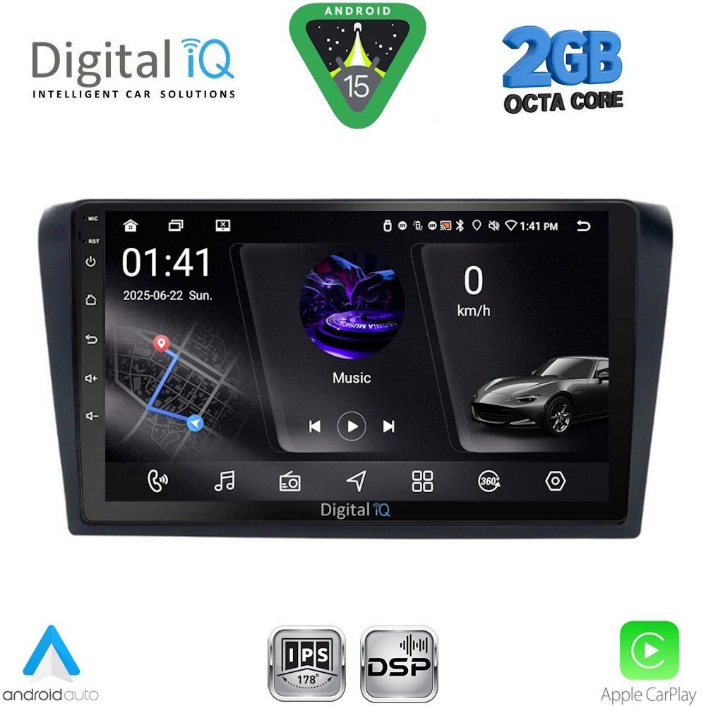RSF4365_15 DIGITAL IQ RSF 4365_CPA (9inc) MULTIMEDIA TABLET for MAZDA 3 mod. 2003-2008 - Image 1