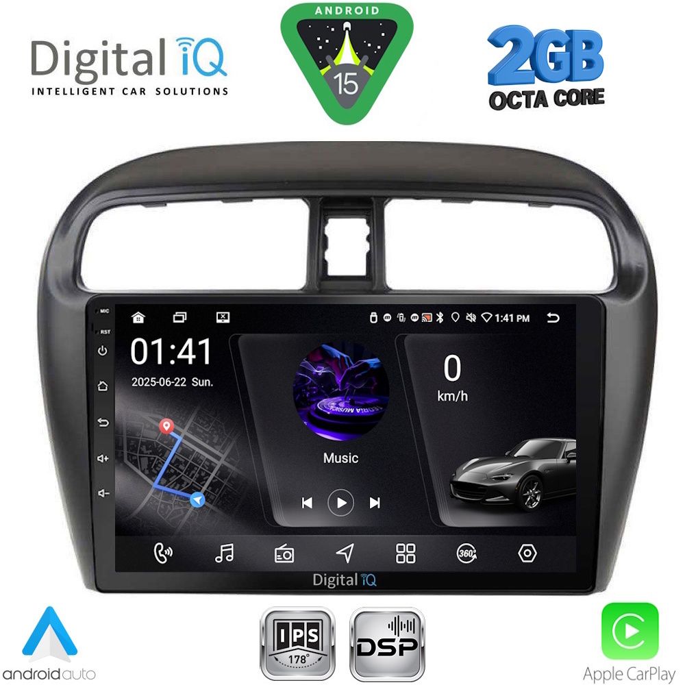RSF4448_15 DIGITAL IQ RSF 4448_CPA (9inc) MULTIMEDIA TABLET for MITSUBISHI SPACESTAR mod. 2013-2020 - Image 1