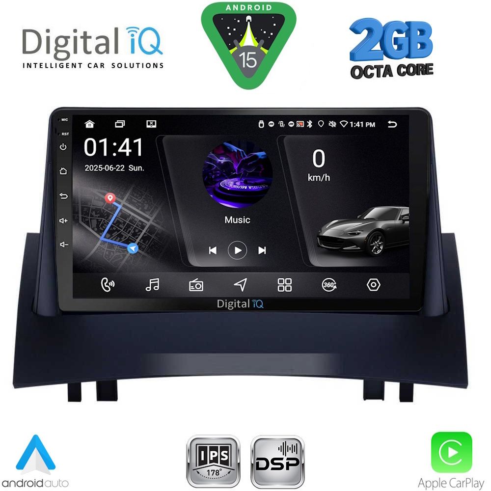 RSF4555_15 DIGITAL IQ RSF 4555_CPA (9inc) MULTIMEDIA TABLET for RENAULT MEGANE 2 mod. 2002-2008 - Image 1