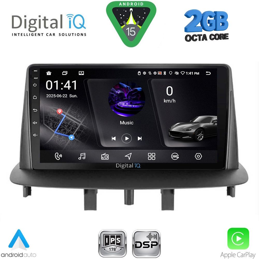 RSF4556_15 DIGITAL IQ RSF 4556_CPA (9inc) MULTIMEDIA TABLET for RENAULT MEGANE 3 mod. 2009-2016 - Image 1