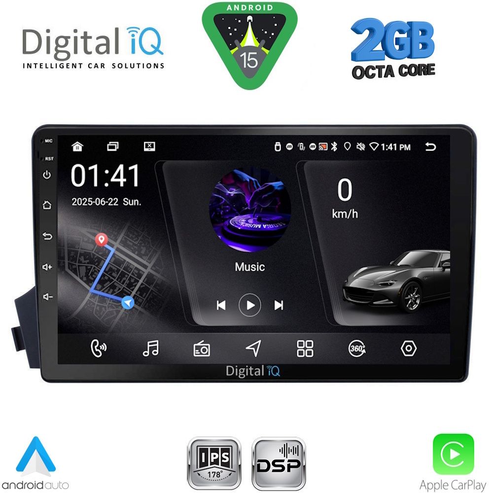 RSF4650_15 DIGITAL IQ RSF 4650_CPA (9inc) MULTIMEDIA TABLET for SSANGYONG ACTYON – KYRON mod. 2006-2015 - Image 1