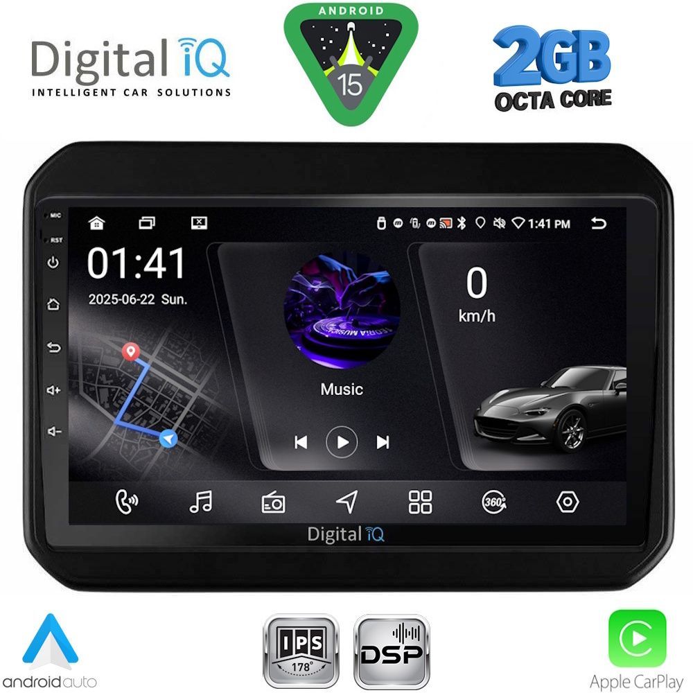 RSF4676_15 DIGITAL IQ RSF 4676_CPA (9inc) MULTIMEDIA TABLET for SUZUKI IGNIS mod. 2016-2026 - Image 1