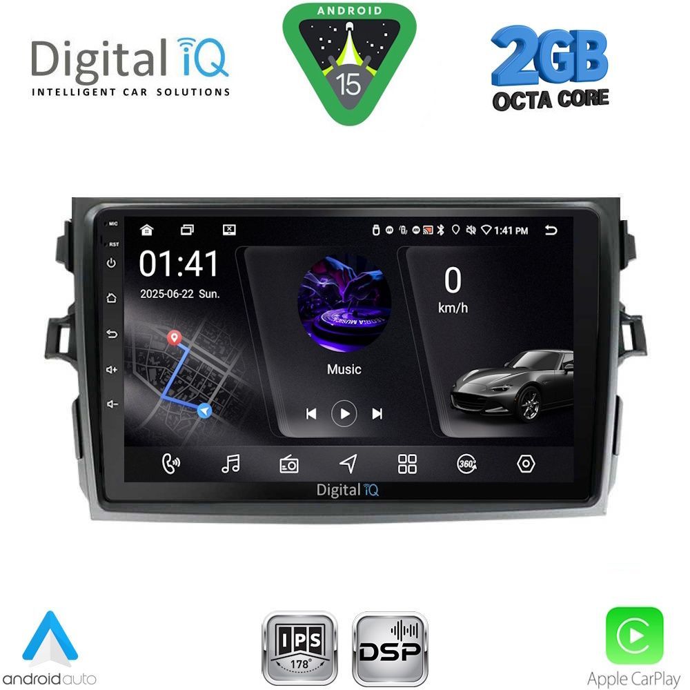 RSF4713_15 DIGITAL IQ RSF 4713_CPA (9inc) MULTIMEDIA TABLET for TOYOTA COROLLA 4D mod. 2006-2012 - Image 1