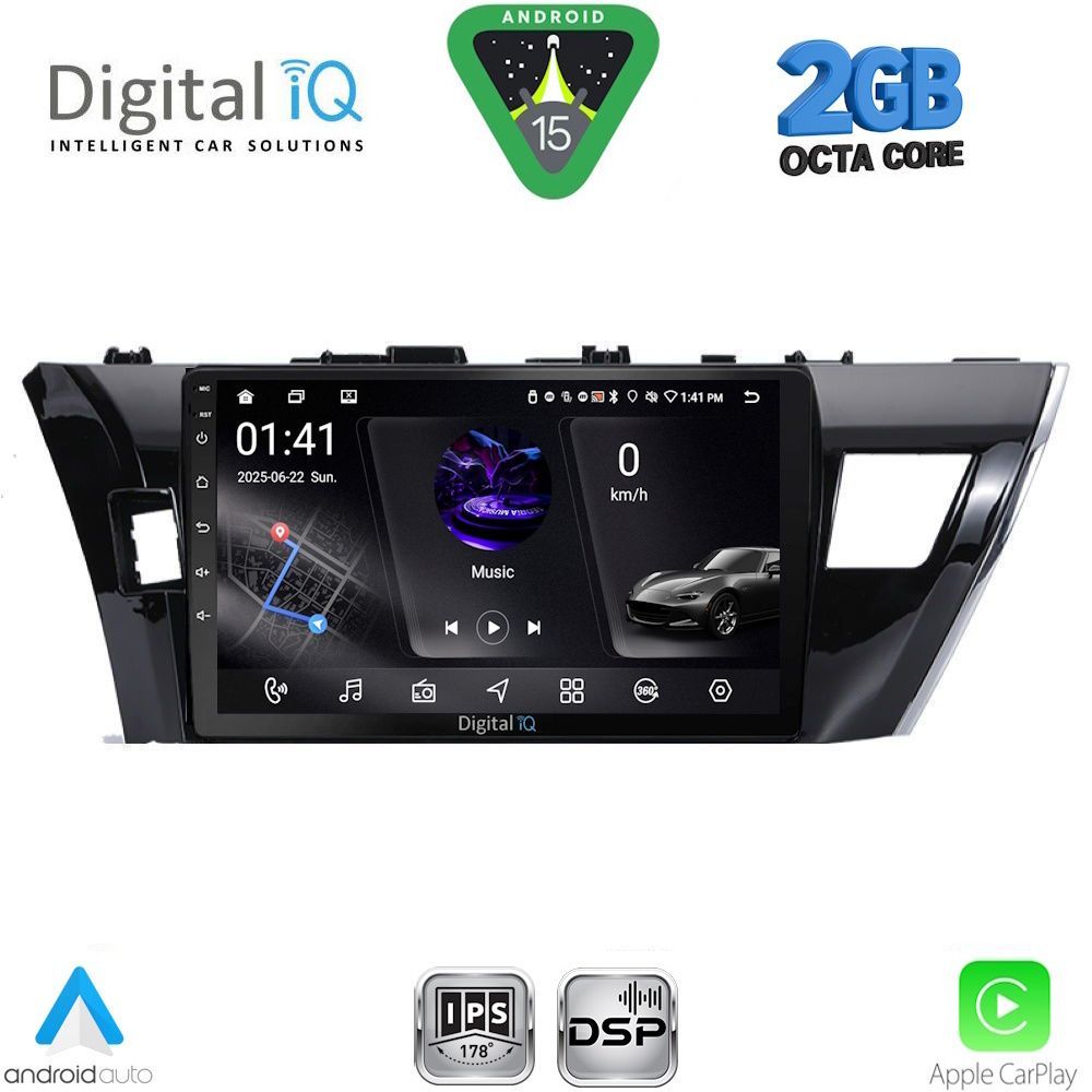 RSF4714_15 DIGITAL IQ RSF 4714SM_CPA (10inc) MULTIMEDIA TABLET for TOYOTA COROLLA mod. 2013-2016 - Image 1