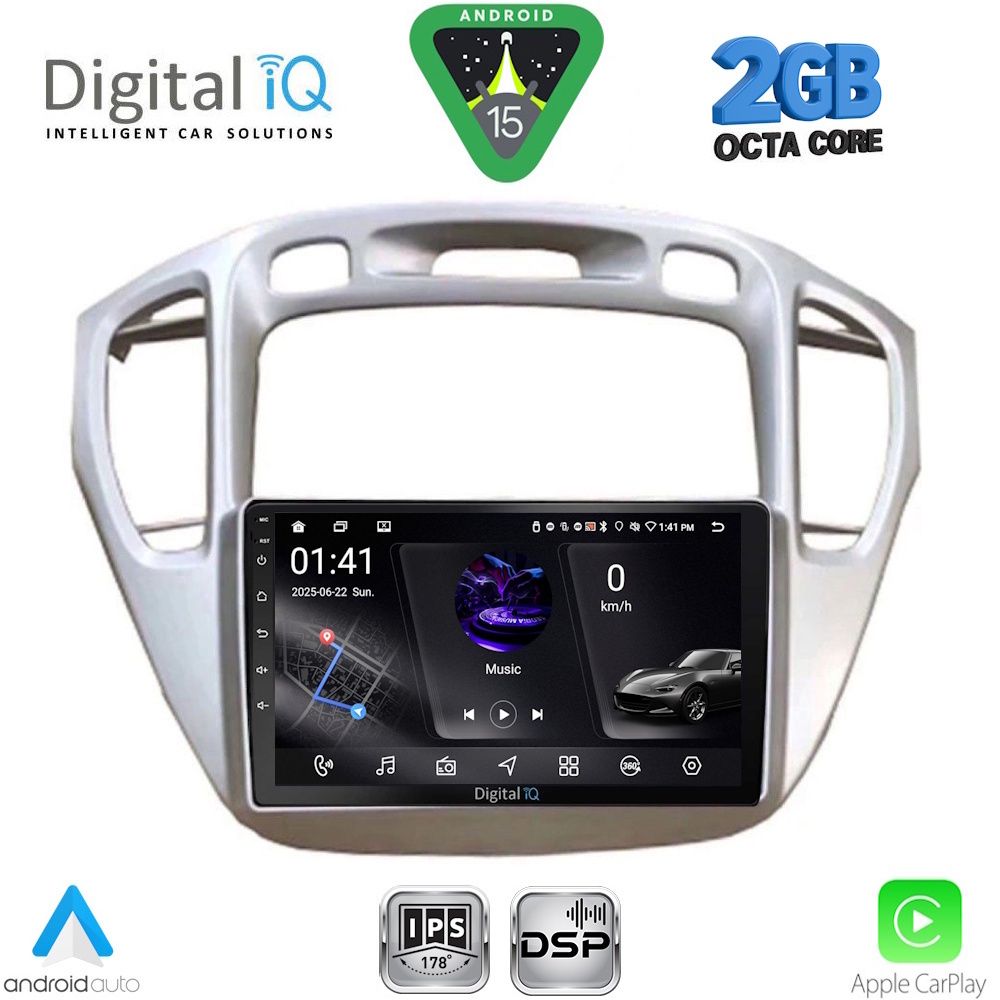 RSF4718-15 DIGITAL IQ RSF 4718_CPA (9inc) MULTIMEDIA TABLET for TOYOTA HIGHLANDER mod. 2002-2009 - Image 1