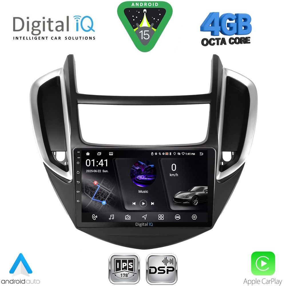 RSG6080_15 DIGITAL IQ RSG 6080_CPA (9inc) MULTIMEDIA TABLET for CHEVROLET TRAX mod. 2014-2022 - Image 1