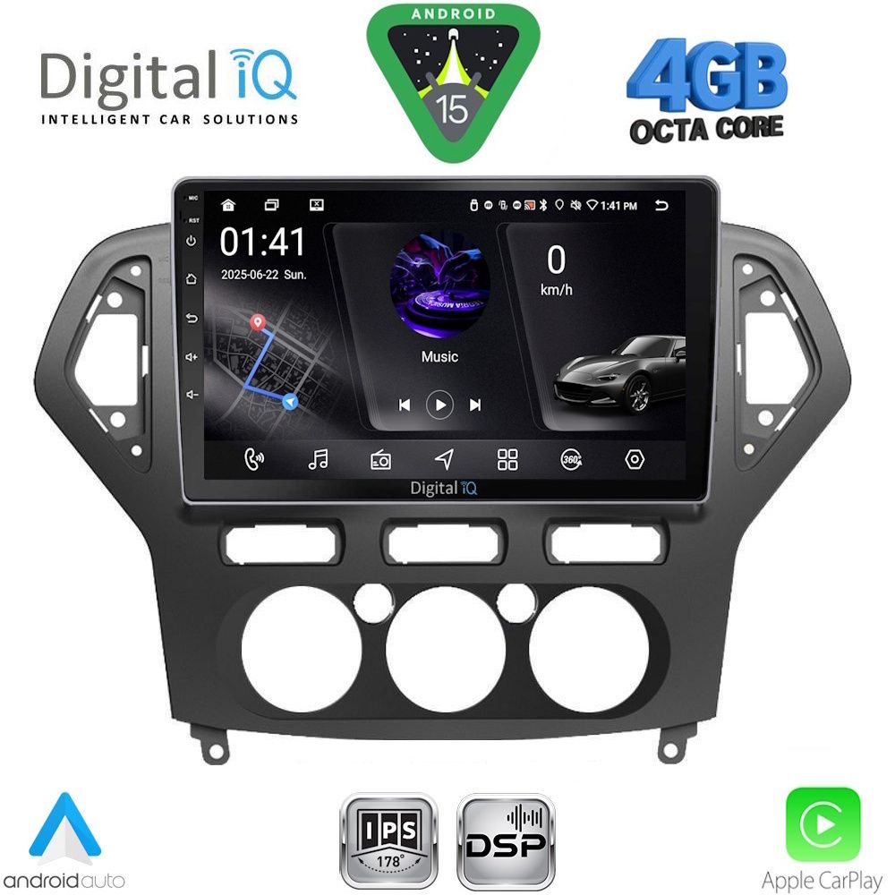 RSG6162AC_15 DIGITAL IQ RSG 6162_CPA A/C (10inc) MULTIMEDIA TABLET for FORD MONDEO mod. 2007-2011 - Image 1
