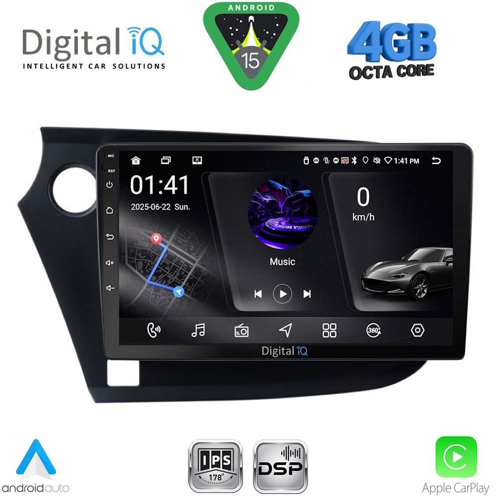 RSG6205_15 DIGITAL IQ RSG 6205_CPA (9inc) MULTIMEDIA TABLET for HONDA INSIGHT mod. 2009-2014 - Image 1