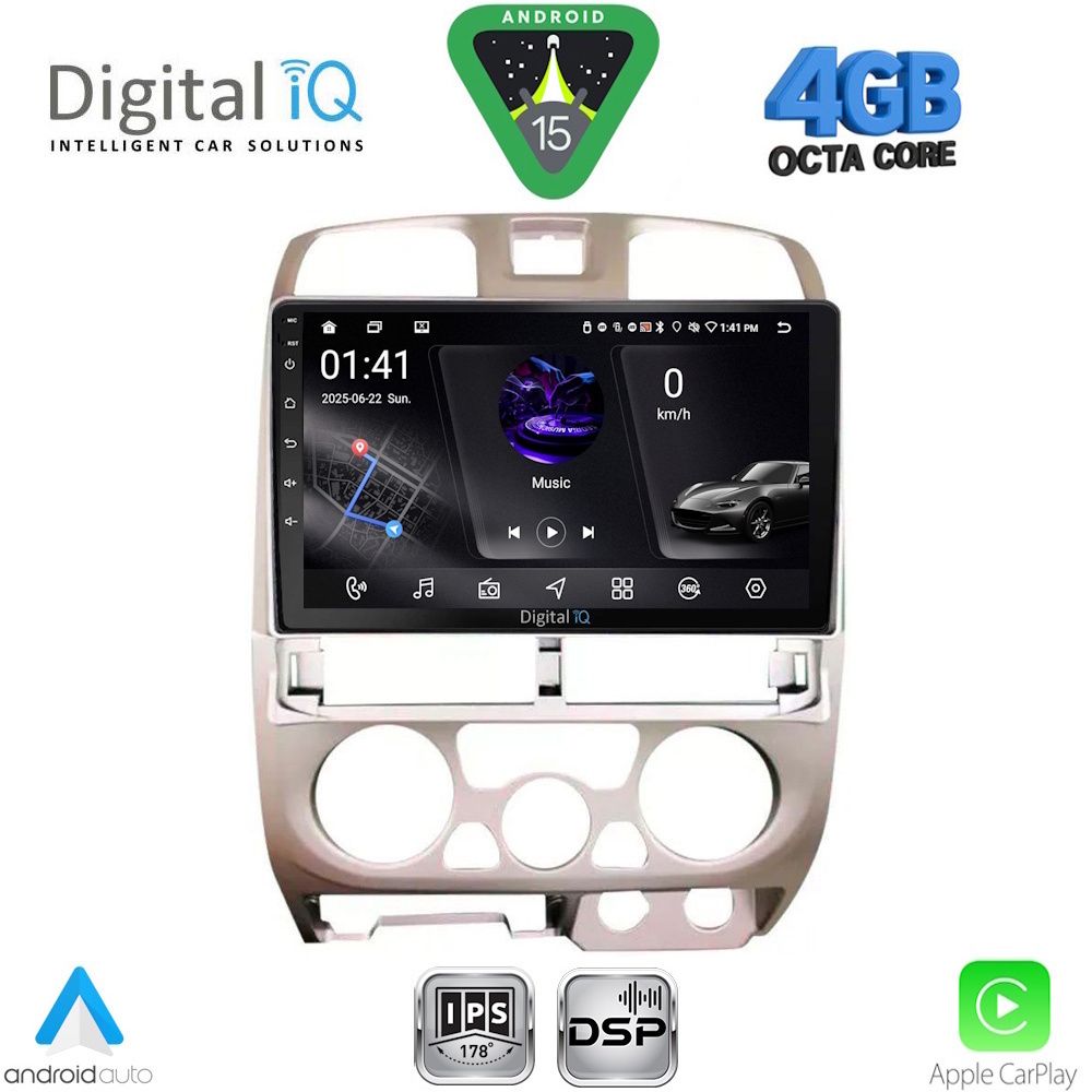RSG6253SL_15 DIGITAL IQ RSG 6253SL_CPA (9inc) MULTIMEDIA TABLET for ISUZU D-MAX mod. 2002-2008 (SILVER) - Image 1