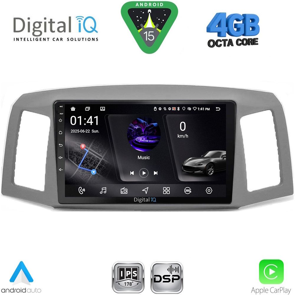 RSG6281_15 DIGITAL IQ RSG 6281_CPA (10inc) MULTIMEDIA TABLET for JEEP GRAND CHEROKEE mod. 2005-2007 - Image 1