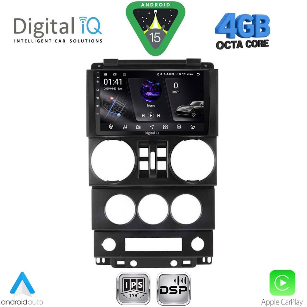 RSG6294_15 DIGITAL IQ RSG 6294_CPA (9inc) MULTIMEDIA TABLET for JEEP WRANGLER mod. 2006-2011 - Image 1