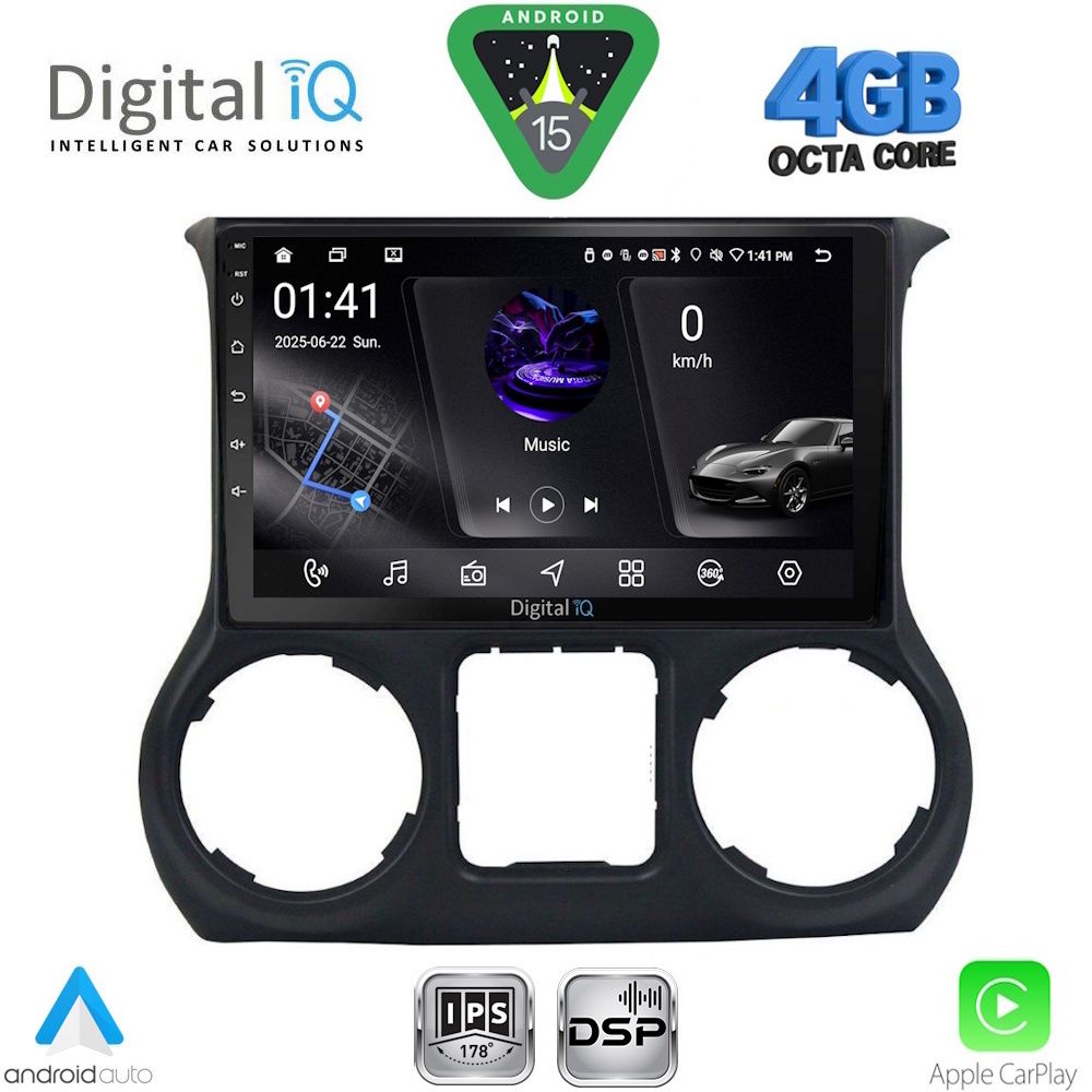 RSG6295_15 DIGITAL IQ RSG 6295_CPA (10inc) MULTIMEDIA TABLET for JEEP WRANGLER mod. 2011-2014 - Image 1