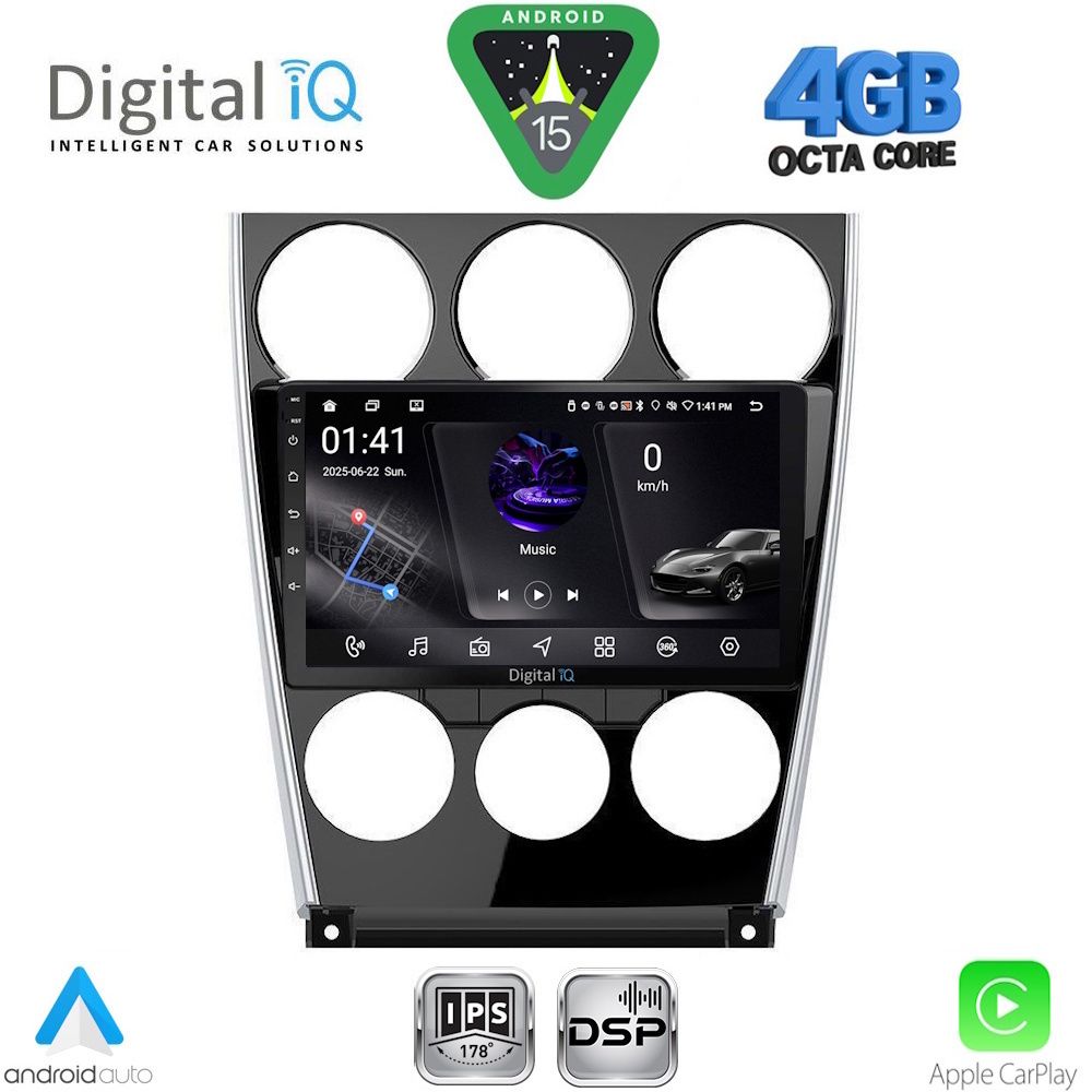 RSG6375_15 DIGITAL IQ RSG 6375_CPA (9inc) MULTIMEDIA TABLET for MAZDA 6 (FACELIFT) mod. 2005-2008 - Image 1
