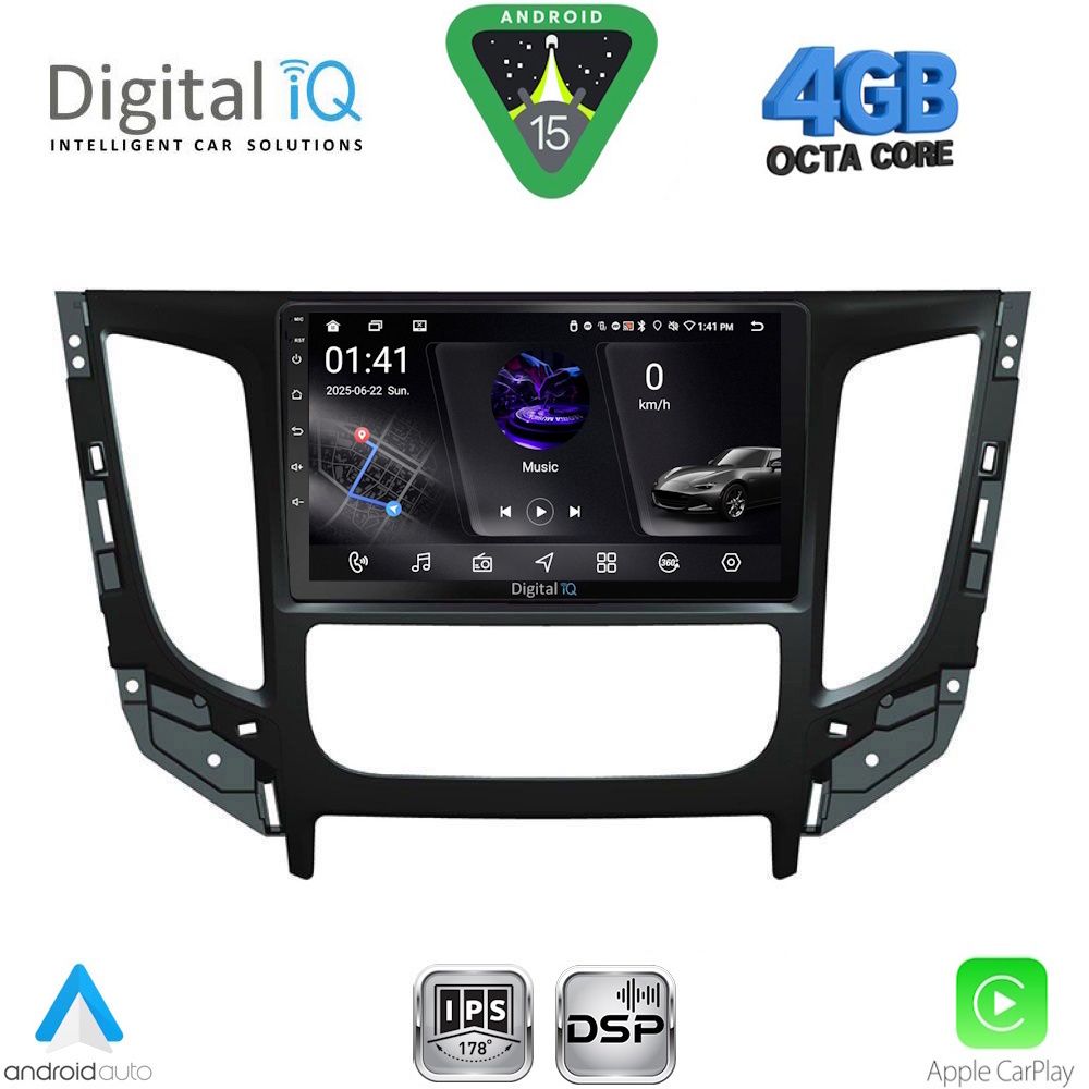 RSG6437CL_15 DIGITAL IQ RSG 6437_CPA CLIMA (9inc) MULTIMEDIA TABLET for MITSUBISHI L200 mod. 2015-2019 with CLIMA - Image 1