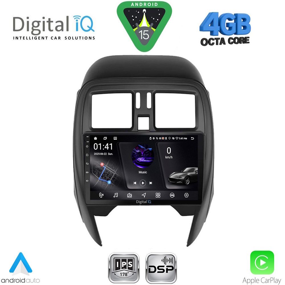 RSG6451SQ_15 DIGITAL IQ RSG 6451_CPA (SQUARE) (9inc) MULTIMEDIA TABLET for NISSAN MICRA mod. 2014-2017 - Image 1