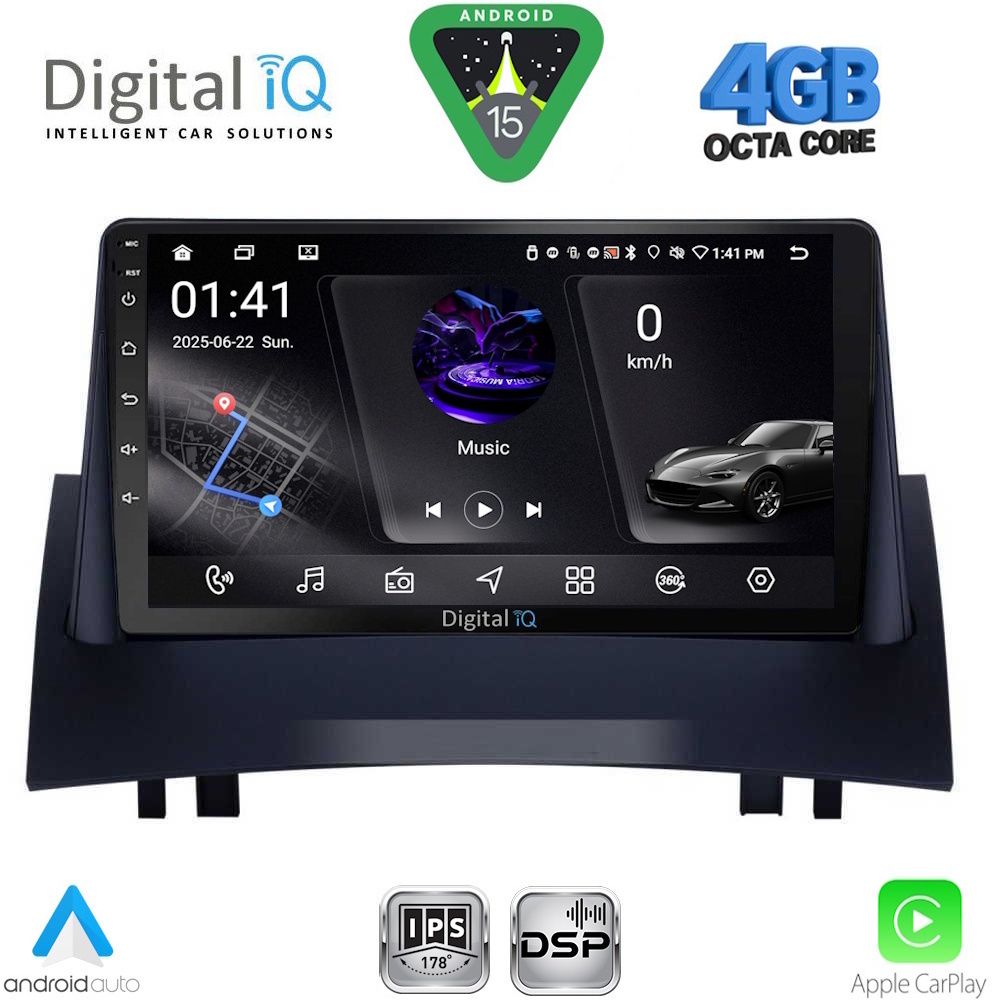 RSG6555_15 DIGITAL IQ RSG 6555_CPA (9inc) MULTIMEDIA TABLET for RENAULT MEGANE 2 mod. 2002-2008 - Image 1
