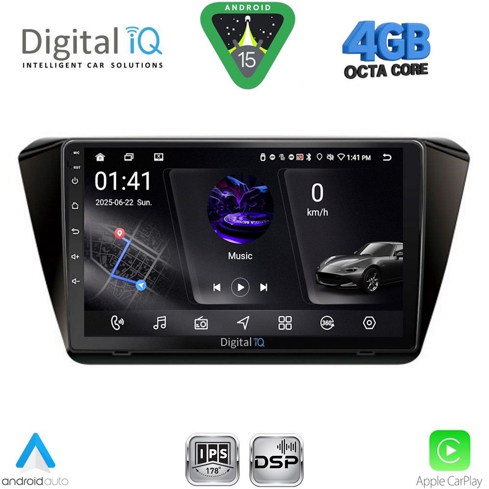 RSG6605_15 DIGITAL IQ RSG 6605_CPA (10inc)MULTIMEDIA TABLET for SKODA SUPERB mod. 2015-2023 - Image 1