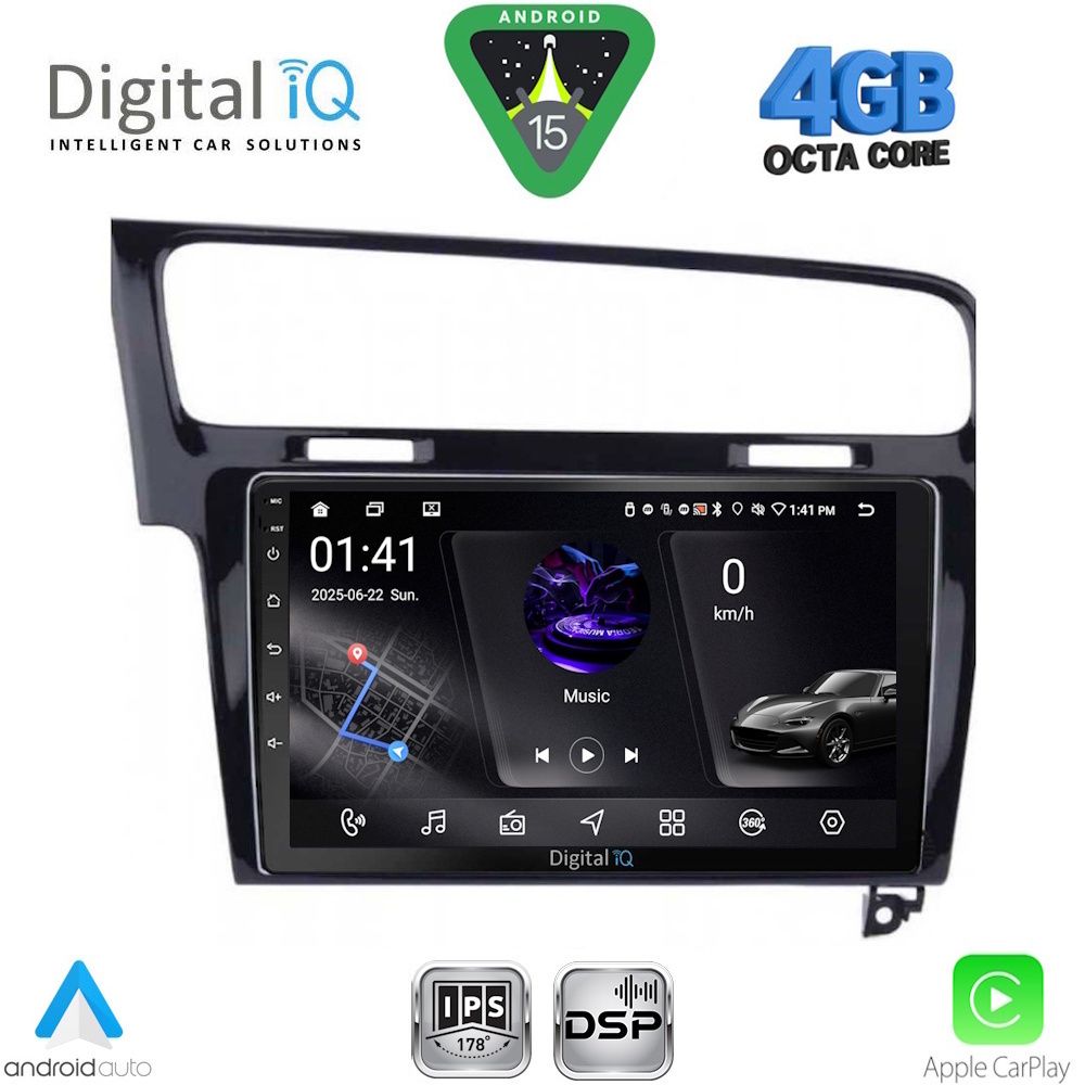 RSG6747_15 DIGITAL IQ RSG 6747BL_CPA (10inc) MULTIMEDIA TABLET for VW GOLF 7 mod. 2013-2020 - Image 1